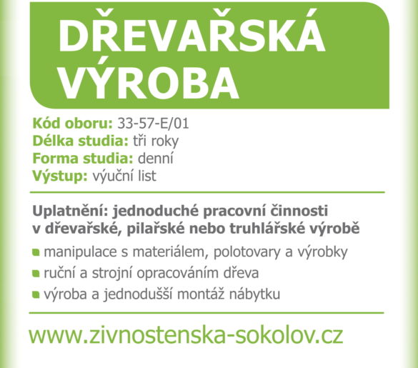 Střední škola živnostenská - učební obor Zpracování dřeva