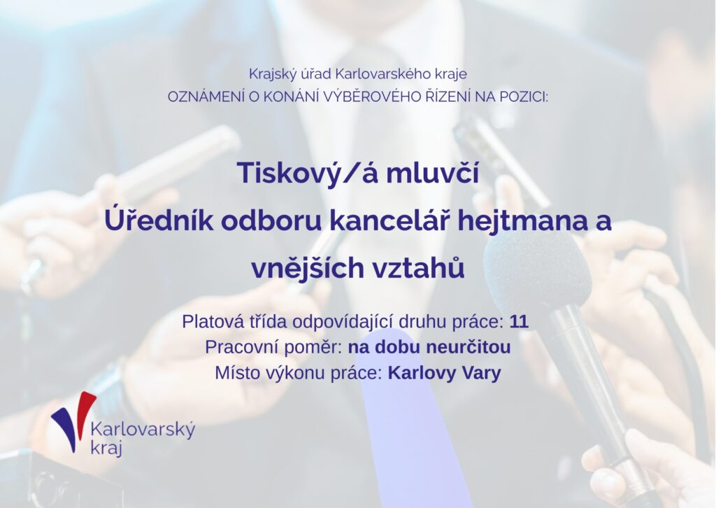 Tiskový mluvčí Karlovarský kraj